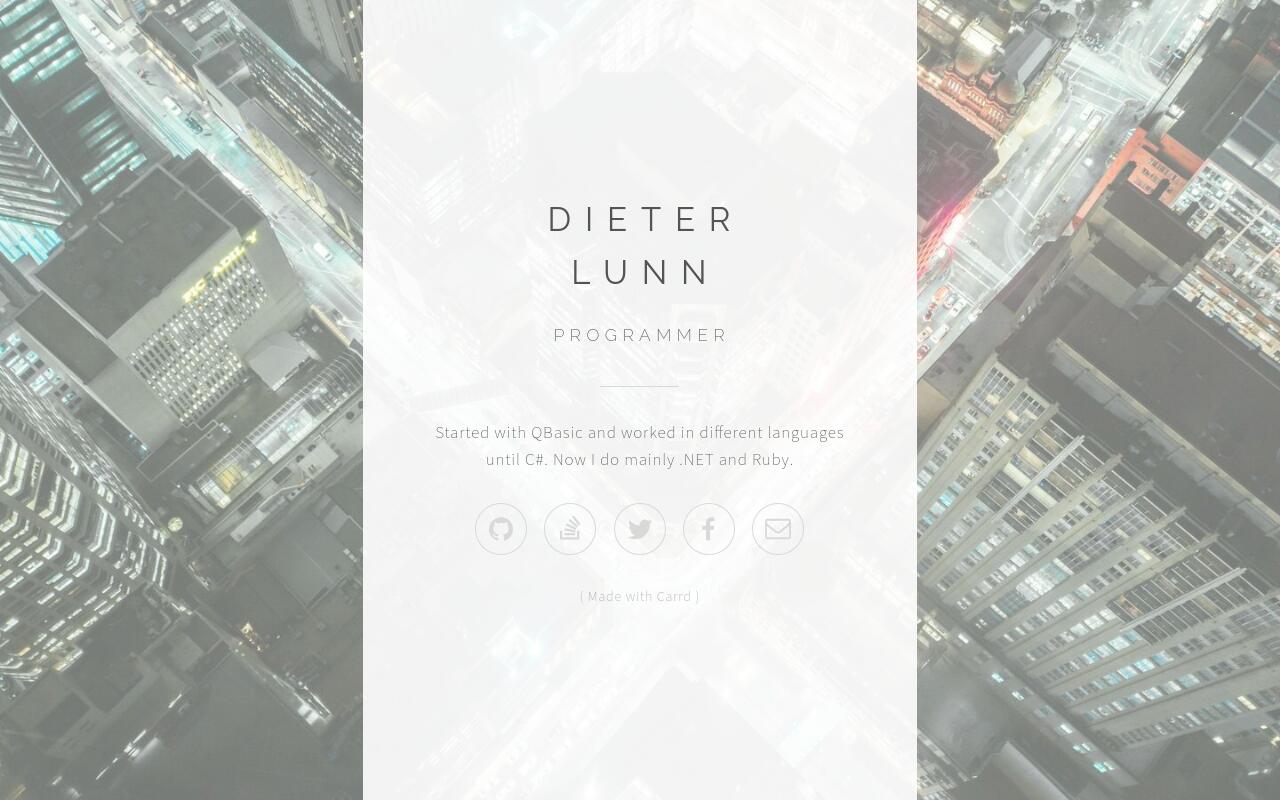 Carrd profile picture for @dieter